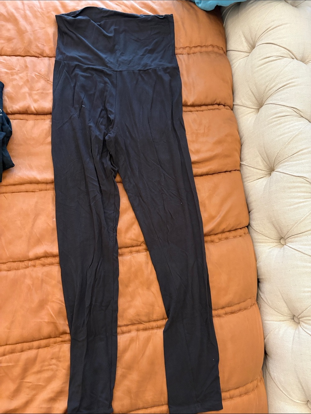 Storq black maternity leggings, size 4/L